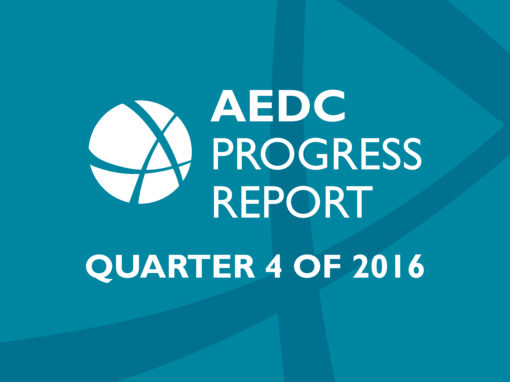 AEDC Progress Report: 2016 Q4